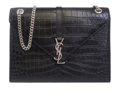 YSL College Croc Bag, front view